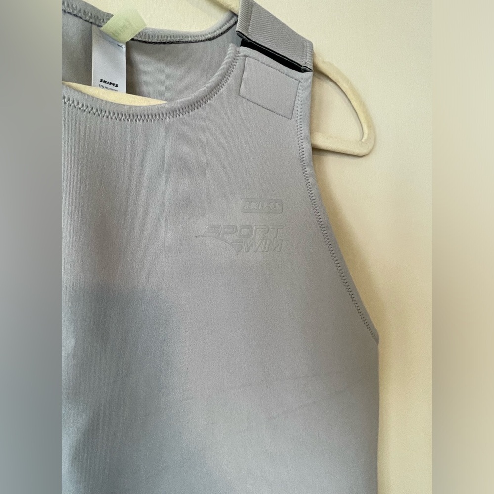 NWT Skims Scuba one piece Sport full length gray XL - Picture 9 of 14